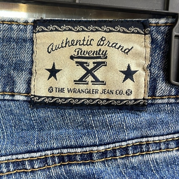 Women’s size 7/8 x 34 twenty x wrangler jeans 2 snap & low rise zip Straight leg - Picture 9 of 11